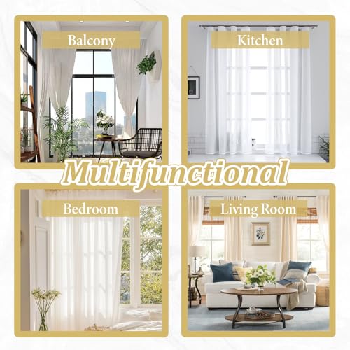 6-Pack Round Curtain Rod Finials, 1.22 Inch Decorative End Caps (M5 Screw)