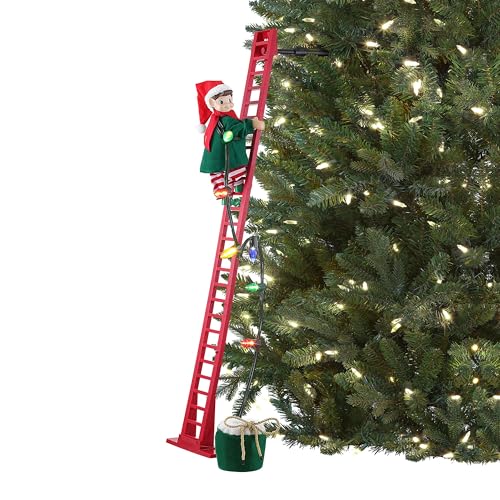 Mr. Christmas 40in Climbing Elf with LED Lights & Music