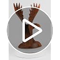 16-Inch Hand Carved Wooden Eagle Statue Sculpture Home Decor Bird Gift