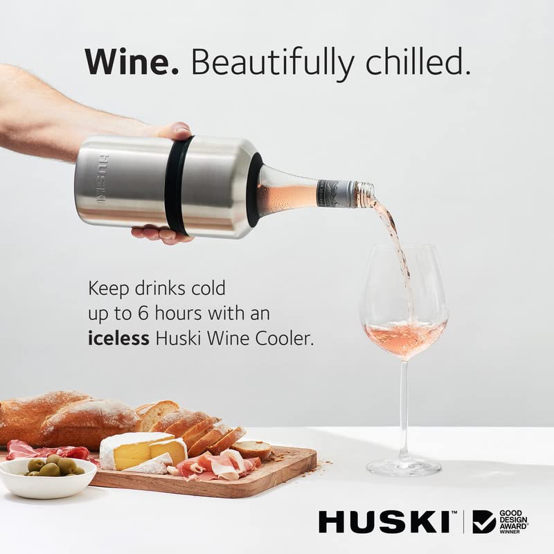 Iceless Stainless Steel Wine Chiller - Vacuum Insulated Bottle Cooler