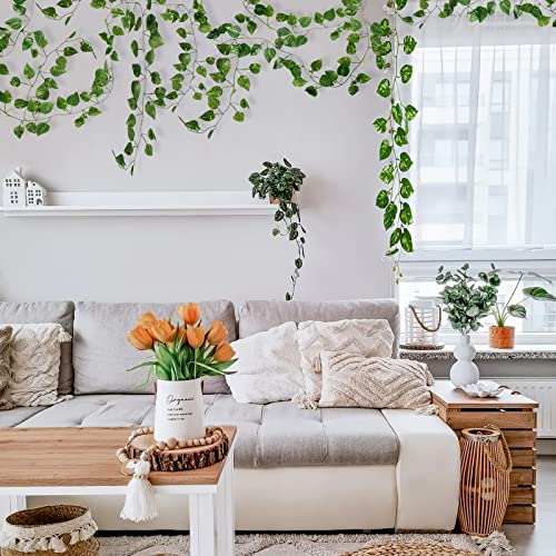 Artificial Ivy Garland Fake Vines - 14 Pack 98ft UV Resistant Greenery Decor