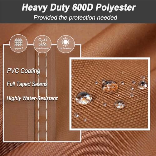 Water-Resistant Outdoor Patio Cushion Storage Bag 50x15x25 Inch