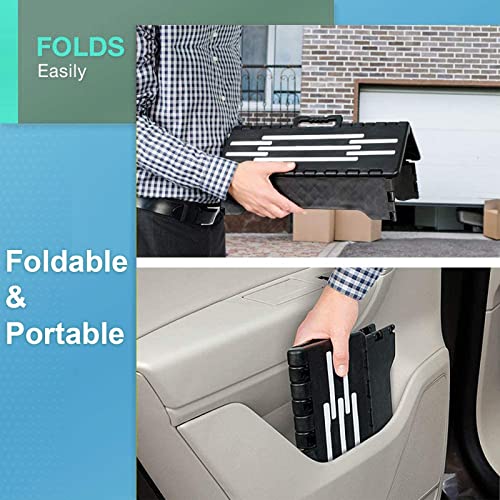 5-Inch Folding Step Stool - Portable Non-Slip Stool for Kitchen & Bath