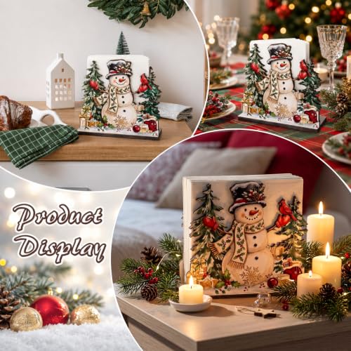 Christmas Snowman Napkin Holder - Classic Style for Holiday Tables