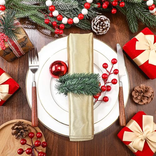 Jutom 100 Ft Green Artificial Pine Garland for Christmas Decorations