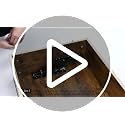 Lift Top Coffee Table with Hidden Storage Compartment and Side Shelves