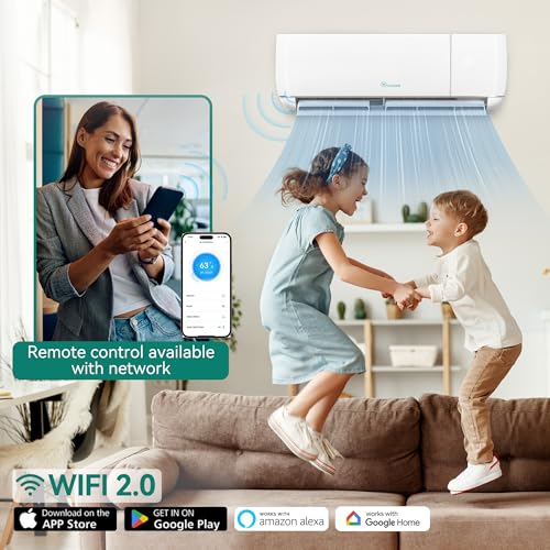 12000 BTU Mini Split Air Conditioner and Heat Pump Inverter AC