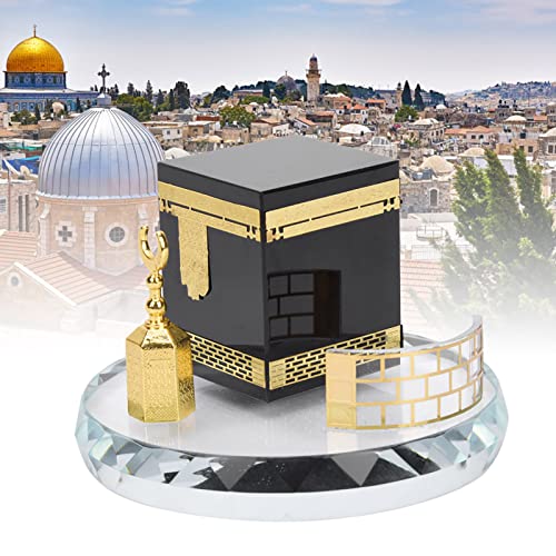 Crystal Kaaba Model Islamic Architecture Figurine for Home and Car Decor