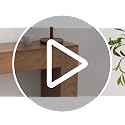 43-Inch Wood Console Table, Modern Farmhouse Entryway & Sofa Table