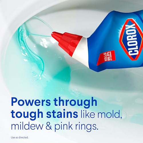 Clorox Toilet Bowl Cleaner Clinging Bleach Gel Ocean Mist 24 Fl Oz 2-Pack