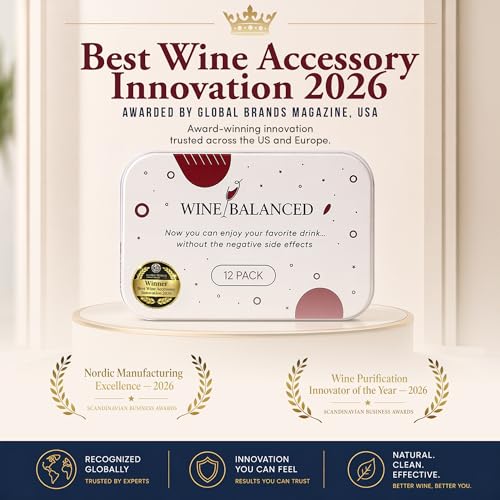 Wine Balanced Norway's Secret Wine Filter 18 Pack - Sulfite & Histamine Remover, Natural Wine Purifier
