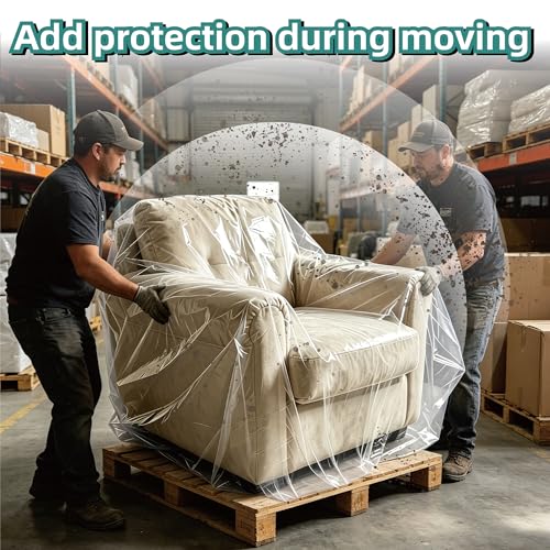 Extra Large Clear Furniture Moving Covers for Sofa & Loveseat