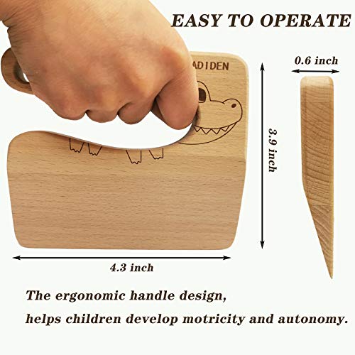 Wooden Kids Cooking Knife Safe Vegetable and Fruit Cutter for Toddlers