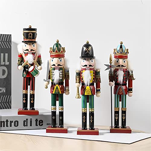 SurpriseSeptember Pikeman Wooden Nutcracker Ornament - 12 Inch Christmas Decor