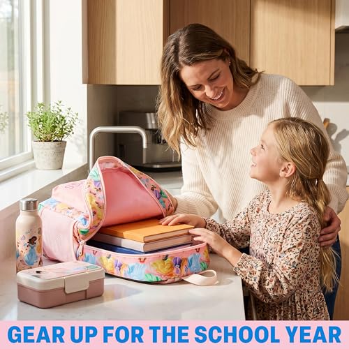 Kids 18-Inch Character School Backpack with Padded Straps and Multiple Pockets