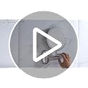 FUNTOUCH 5000mAh Rechargeable Wall Mounted Lighted Makeup Mirror 1X30X