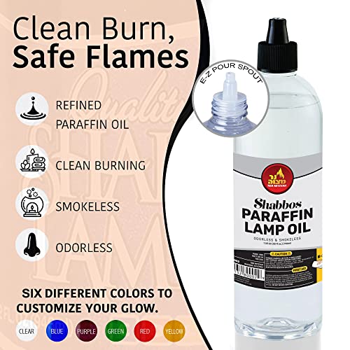Clear Paraffin Lamp Oil - Smokeless Odorless Clean Burning Fuel, 32 oz