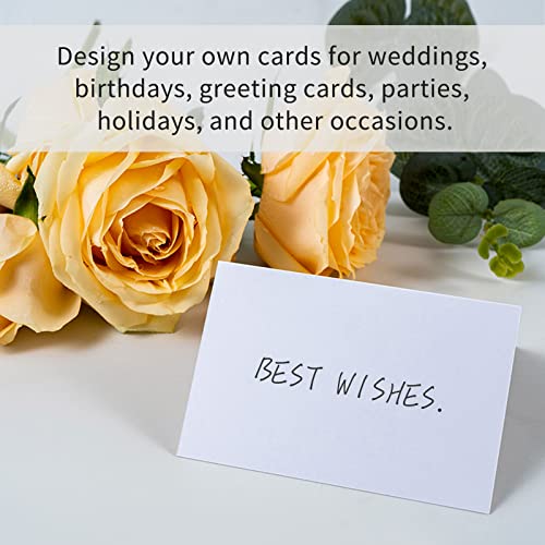 50-Pack Blank White Place Cards for Table Settings, Wedding & Party Food Labels