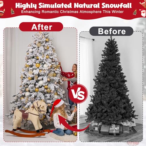 PJT 0.85lb Snow Flocking Powder Self-Adhesive Fake Snow Flock