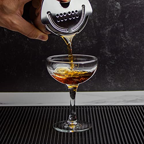 The Art of Craft 5.75 x 3.87-Inch Stainless Steel Hawthorne Cocktail Strainer