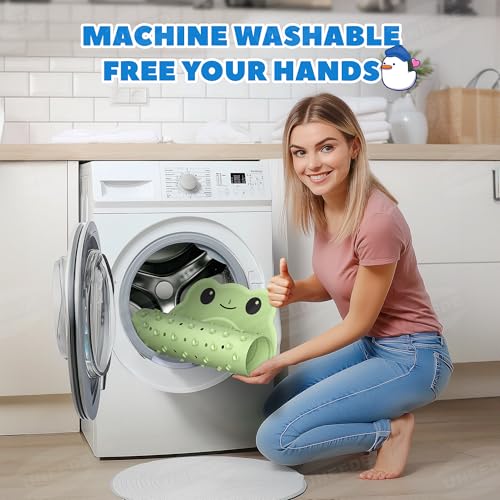 Non-Slip Rubber Baby Bathtub Mat - 30"x18" Frog Design Shower Mat