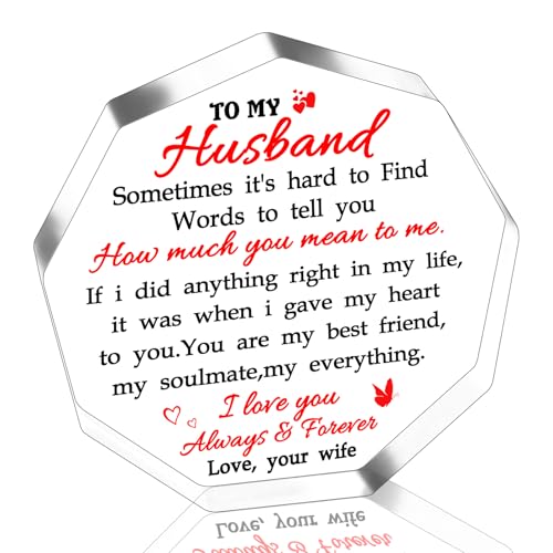 Sugchairo Acrylic Plaque – Romantic Gifts for Husband from Wife (Variation: husband)