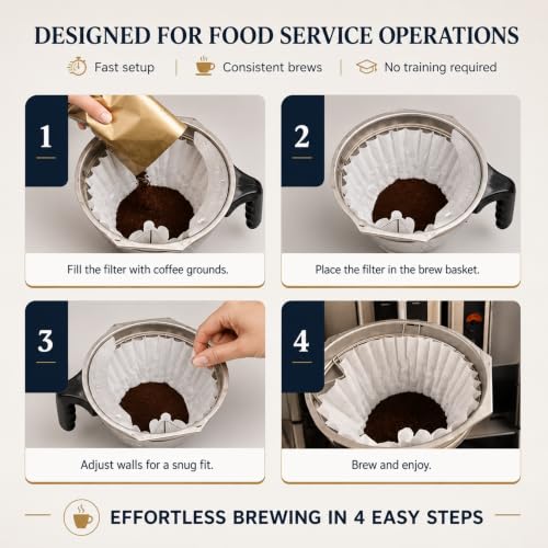 Drink Katy's Xtra Large Commercial Coffee Filters 12.5x4.5 for BUNN & Fetco
