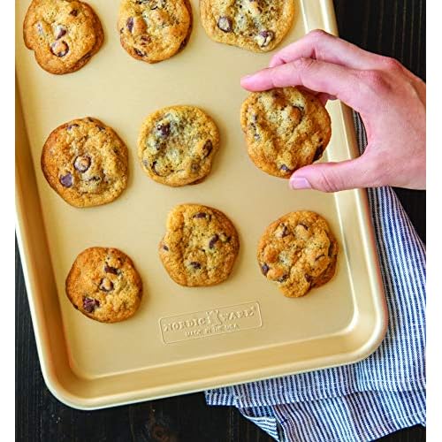 Nordic Ware Naturals Nonstick Quarter Sheet, 2 Count (Pack of 1)