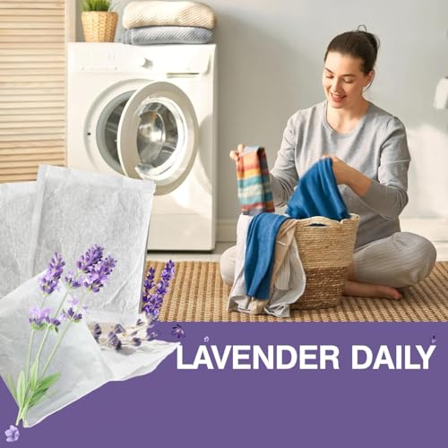 Natural Lavender Sachet Bags for Closets and Drawers, 6 Pack