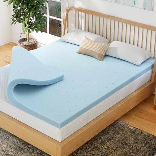 EGOHOME 2 Inch Queen Memory Foam Mattress Topper - Cooling Gel Infused