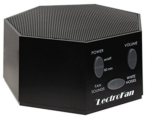 Compact White Noise Sound Machine for Sleep - 20 Non-Looping Sounds, Black