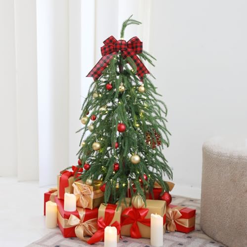 3ft Pre-Lit Real Touch Norfolk Christmas Tree with 50 Warm White LED Lights