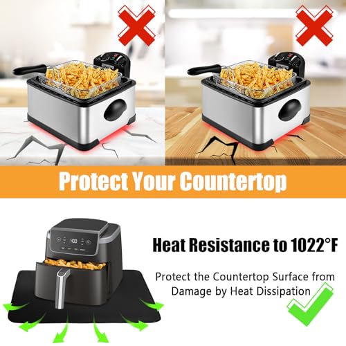 Heat Resistant Countertop Mat for Air Fryer - 20x16 in, Fireproof Slider