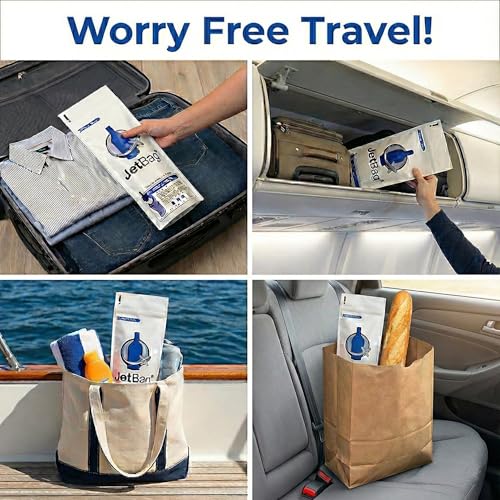 Reusable Wine Bottle Travel Protector Bags - Leak Proof Bottle Sleeves, 3 Pack
