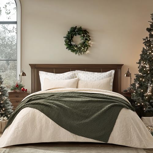 EverGrace Chunky Chenille Knit Throw Blanket - 50x60 Moss Stitch