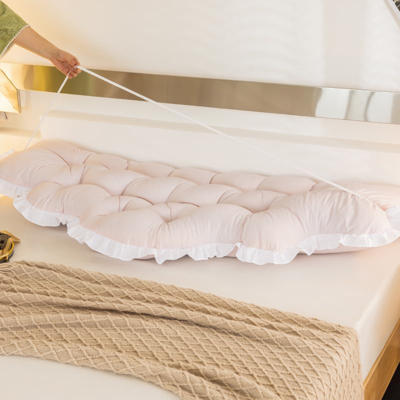 Oversized Bolster Pillow for Bed - Soft Support Cushion (Twin)