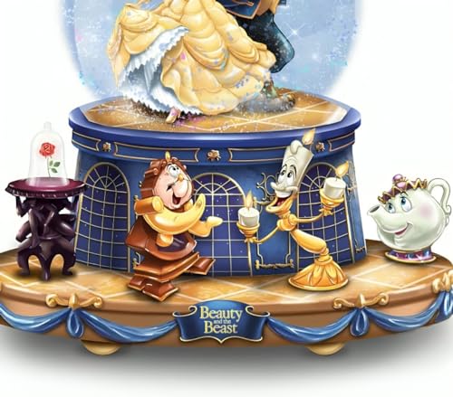 Musical Snow Globe with Rotating Base - Hand-Painted Collectible
