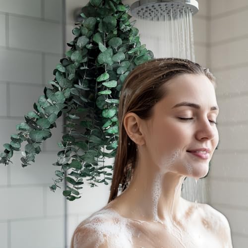 17" Preserved Eucalyptus Stems (20 Pack) - Dried Greenery for Shower & Vase