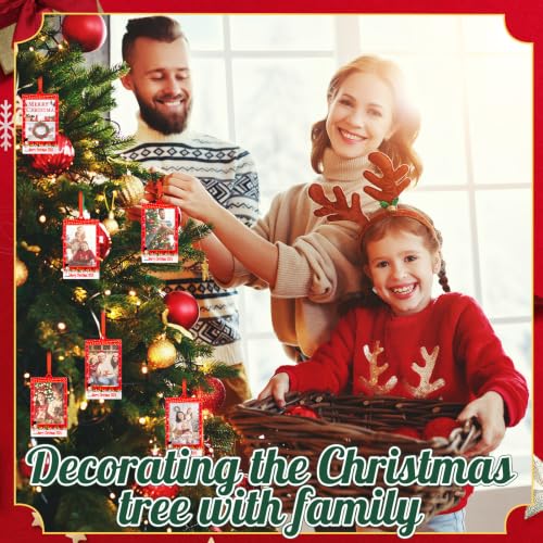 Vercraft 48 Pcs Christmas Photo Frame Ornaments Style 3 - Holiday Tree Decorations