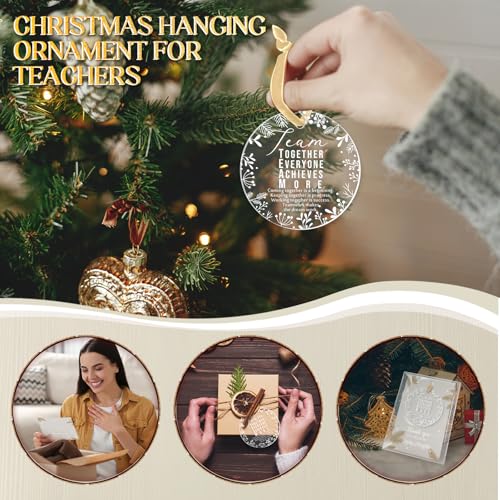 Kasyat 50 Sets Christmas Team Gifts - Coworker Ornament Appreciation Kit
