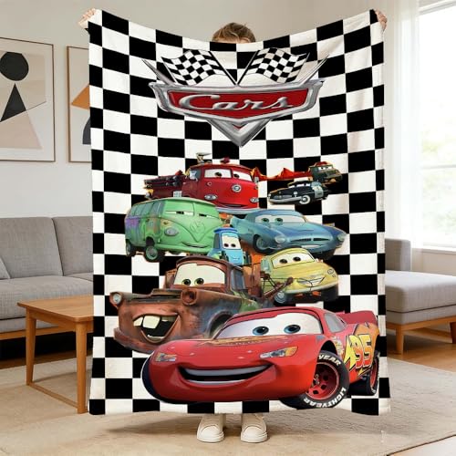 Cartoon Flannel Throw Blanket for Kids - Super Soft Warm 55x40 Inch
