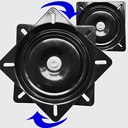 6-Inch Heavy Duty Bar Stool Swivel Plate, 400lb Capacity - 2 Pack