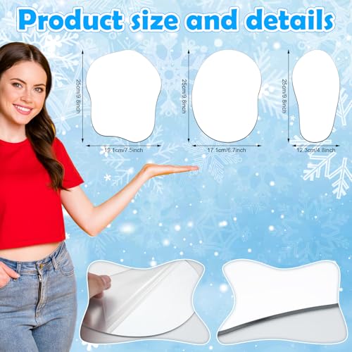 Christmas Village Mirror Lake Accessories - 3 Pack Holiday Ice Pond Decor