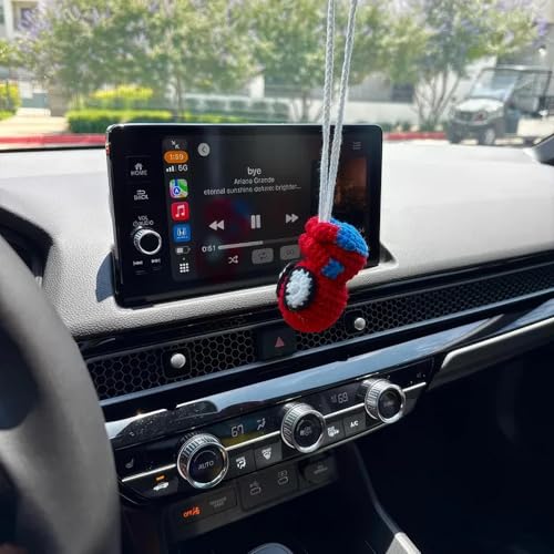 Handmade Crochet Spider Car Rear View Mirror Hanging Ornament Decor