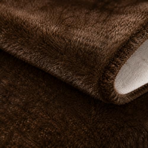 Faux Fur Coffee Brown Tree Skirt 48in for 5-7ft Christmas Tree – Plush Xmas Decor