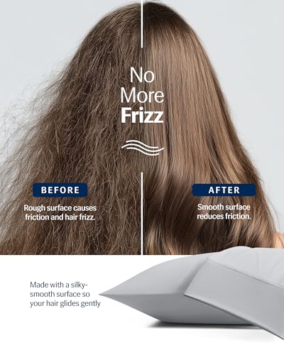 Cooling Pillowcases, Standard Size, 2-Pack - Silky Smooth & Anti-Frizz