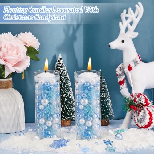 MTLEE 106Pcs Christmas Snowflake Centerpieces Vase Fillers - Snowflake Style