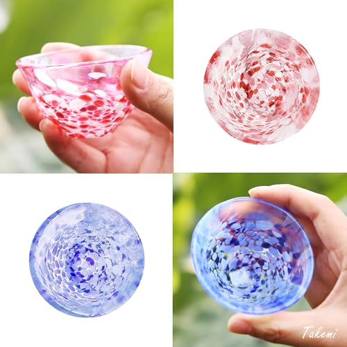 Japanese Handcrafted Sake Cup - Cherry Blossom & Spring Water, 1.7 oz, Made in Japan