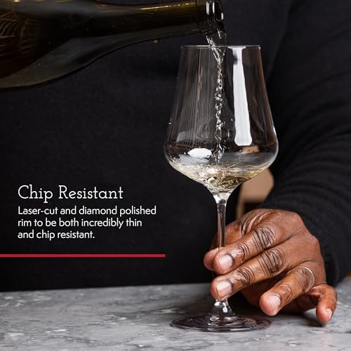 Universal Crystal Wine Glasses, 16 oz Set of 2, Dishwasher Safe