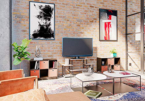 3-Tier Open Shelf TV Stand for Small Spaces, Entertainment Console